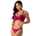 15561 - Conjunto Push Up. Calcinha fio - Desejo - 8457