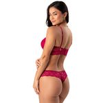 15561 - Conjunto Push Up. Calcinha fio - Desejo - 8457