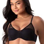 16758 - Conjunto Push Up. Calcinha fio - Preto