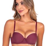 23942 - Conjunto Push Up. Calcinha clássica. - Vermelho