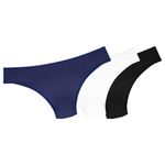 29399 - Kit com três calcinhas clássica. - Colorido