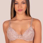29237 - Conjunto Lageli Lingerie- Push Up. Calcinha fio. - Marrom