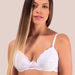 29388 - Conjunto Lageli Lingerie- Push Up. Calcinha fio. - Branco