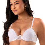 30762 - Conjunto aro inteiro em renda. Calcinha larga. - Branco