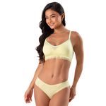 31116 - Sutiã top Laura conjuntado Calcinha fio - Amarelo