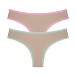 30670 - Kit de duas calcinhas fio. - Colorido