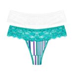 29137 - Kit com duas calcinhas fio. - Colorido