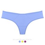 29557 - Kit com três calcinhas fio. - Colorido