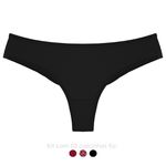 29929 - Kit com três calcinhas. - Colorido