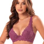 30636 - Conjunto push up. Calcinha fio - Rosa