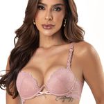 30813 - Conjunto Push Up. Calcinha clássica. - Nude