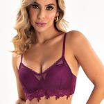 OUT16887 - Conjunto Push up. Calcinha fio e meias. - Roxo