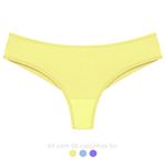 29646 - Kit com três calcinhas fio. - Colorido