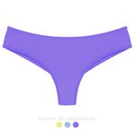 29646 - Kit com três calcinhas fio. - Colorido