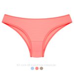 28444 - kit com três calcinhas clássica. - Colorido