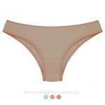 28444 - kit com três calcinhas clássica. - Colorido