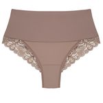 30421 - Calcinha alta clássica - Marrom