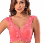 17038 - Conjunto Push Up. Calcinha fio - Coral