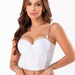 26529 - Conjunto Lageli Brallete. Calcinha fio - Branco
