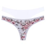 29499 - Kit com duas calcinhas fio. - Colorido