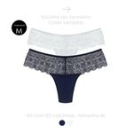 30237 - Kit com duas calcinhas. - Colorido