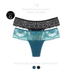 30237 - Kit com duas calcinhas. - Colorido