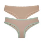 30523 - Kit com duas calcinhas clássica. - Colorido