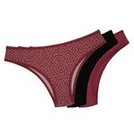 29930 - Kit com três calcinhas. - Colorido