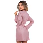 24815 - Robe curto em microfibra. - Nude