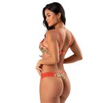 13253 - Conjunto Push Up. Calcinha fio. - Pomodoro - 7344