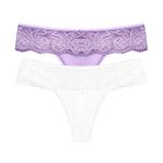 29138 - Kit com duas calcinhas fio. - Colorido