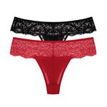 29143 - Kit com duas fio calcinhas. - Colorido