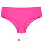 29146 - Kit com três calcinhas infantis. - Colorido