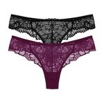 29100 - Kit com duas calcinhas fio. - Colorido