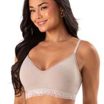 31117 - Sutiã top Laura conjuntado Calcinha fio - Nude