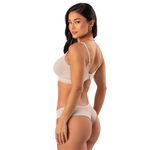 31117 - Sutiã top Laura conjuntado Calcinha fio - Nude