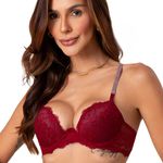 31455 - Conjunto Push Up Calcinha larga. - Vermelho