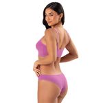 31124 - Sutiã Top Julieta conjunto Calcinha larga - Rosa