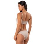 31126 - Sutiã Top Julieta conjunto Calcinha larga - Nude