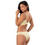 31119 - Sutiã top Laura conjuntado Calcinha larga - Amarelo