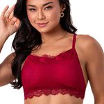 27399 - Conjunto Top sem bojo, calcinha fio. - Vermelho