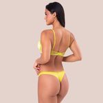14391 - Conjunto Push Up. Calcinha fio. - Verde - 13