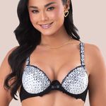 25059 - Conjunto Lageli Lingerie Push Up. Calcinha fio. - Preto
