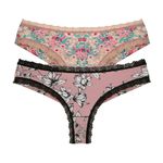 28327 - Kit com duas calcinhas. - Estampado