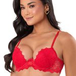31209 - Conjunto Push Up. Calcinha larga - Vermelho