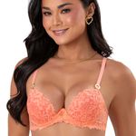 30131 - Conjunto Push Up. Calcinha fio - Laranja