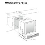 ADEGA DUALZONE S46G 46 GARRAFAS DOMETIC - Outlet