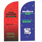 Wind Banner Personalizado Dupla Face Com Suporte 2,80m