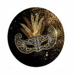 Painel Redondo CARNAVAL MASCARA - 1,50 x 1,50
