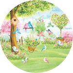 Painel Jardim 1,80x1,80 Redondo Tecido C/ Elástico